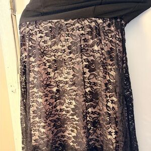 Elegant Black Lace Maxi dress